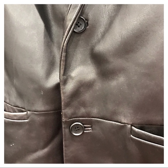 {Kenneth Cole} Leather Jacket, XL - Picture 4 of 8